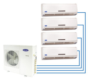 Carrier Multi-head Ductless heat Pump Tacoma WA